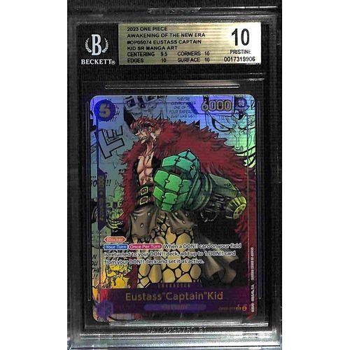 BGS 10 Eustass Captain Kid Manga Art SR OP05-074 - 2023