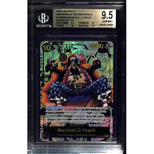 BGS 9.5 Mashall.D.Teach Manga Art SR OP09-093 - 2024