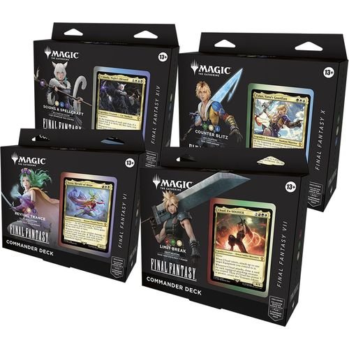 Final Fantasy - Commander Deck Display (All 4 Decks)