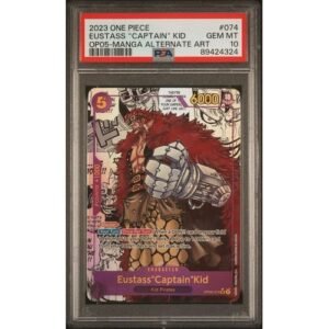 PSA 10 Eustass "Captain" Kid Manga Alternate Art OP05-074