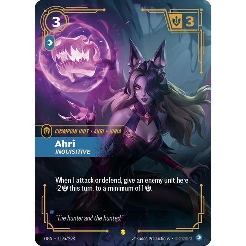 Ahri - Inquisitive (Alternate Art) (119a/298) (Origins)