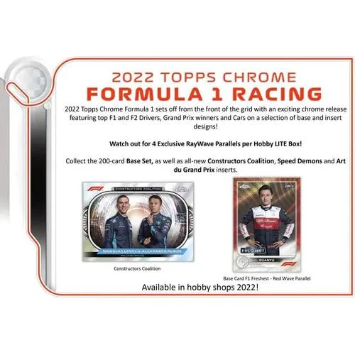 TOPPS 2022 Formula 1 Chrome Hobby Lite Box